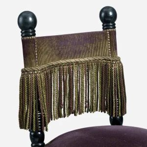 A Pair of Mid-20th Century Ebonised Salon Chairs