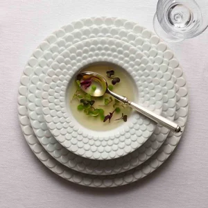 Aegean White Dessert Plate