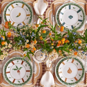 Allée de Cyprès Green Dinner Plate