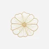 Anemone Placemat White & Gold