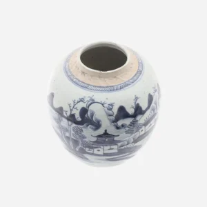 Antique Chinese Blue & White Ginger Jar