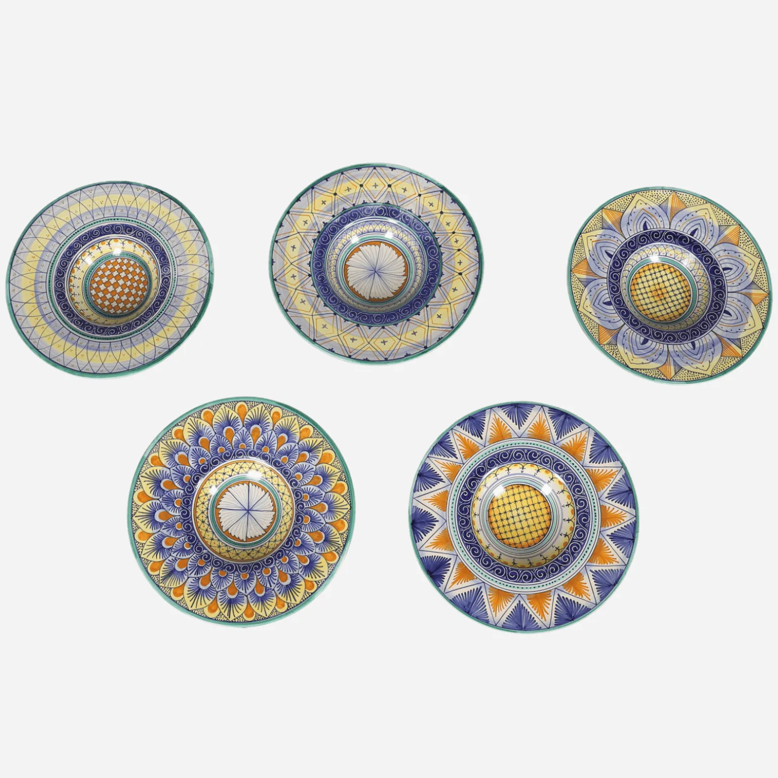 antique_mallorcan_faience_2.webp Antique Mallorcan Faience Dishes - Set of 5