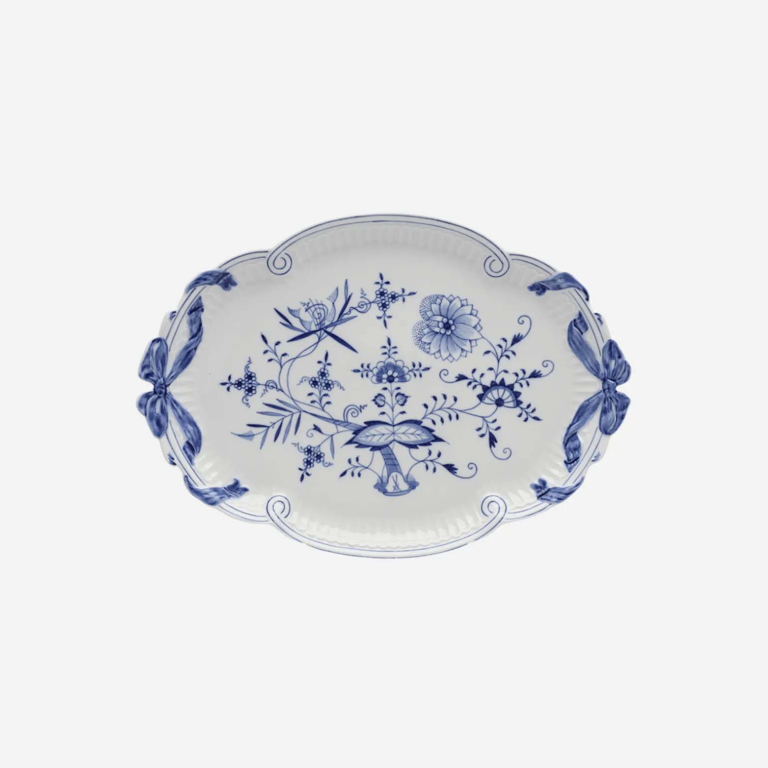 antique_meissen_blue_onio_0-2.webp Antique Meissen Blue Onion Platter with Bows