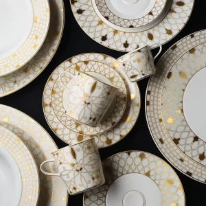 Auréole Dorée Dinner Plate