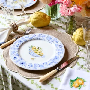 Basket with Lemons Dinner Plates - Set of 4