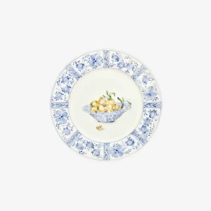 Basket with Lemons Dinner Plates - Set of 4