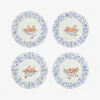 Basket with Pomegranates Dinner Plates - Set of 4