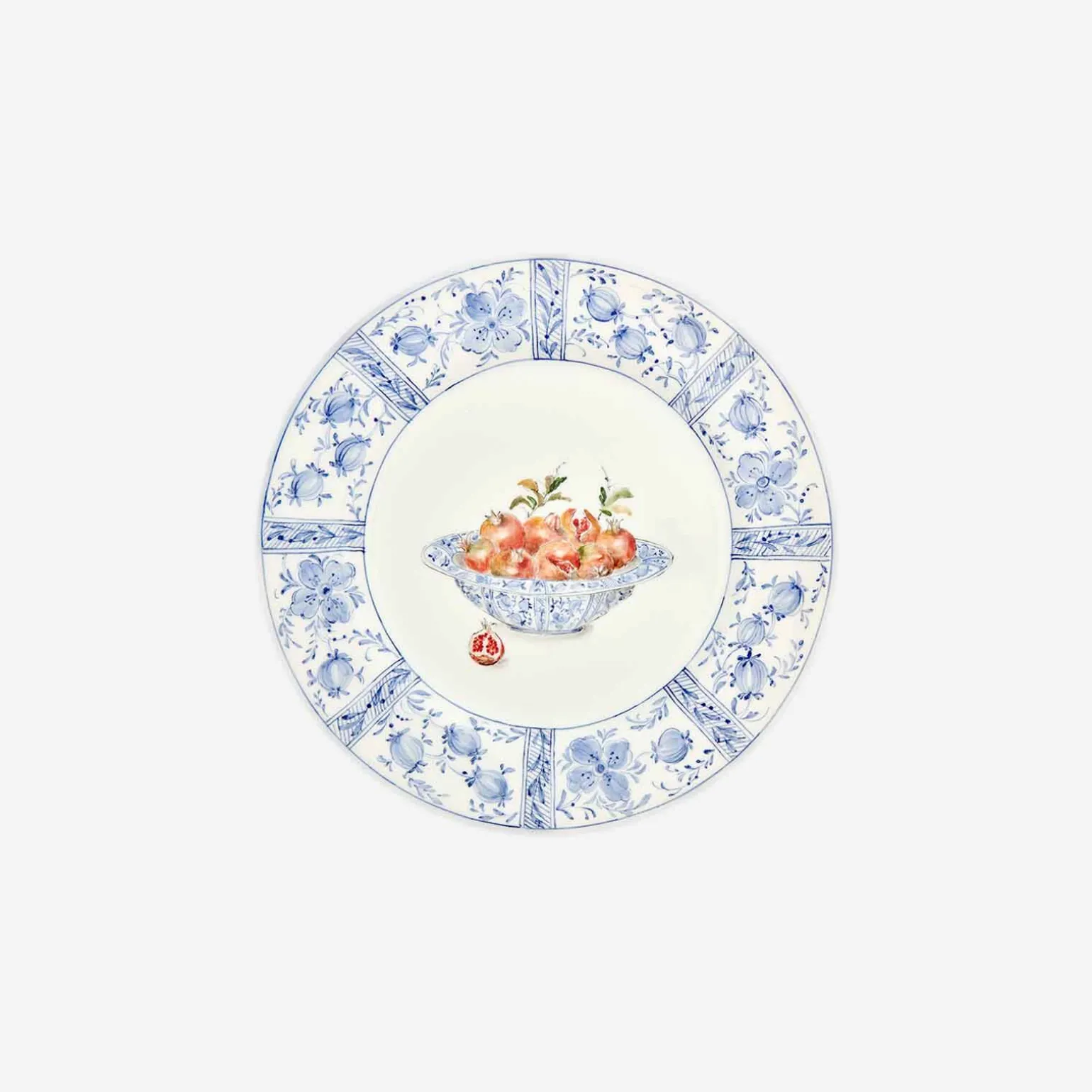 basket_with_pomegranates__1.webp Basket with Pomegranates Dinner Plates - Set of 4
