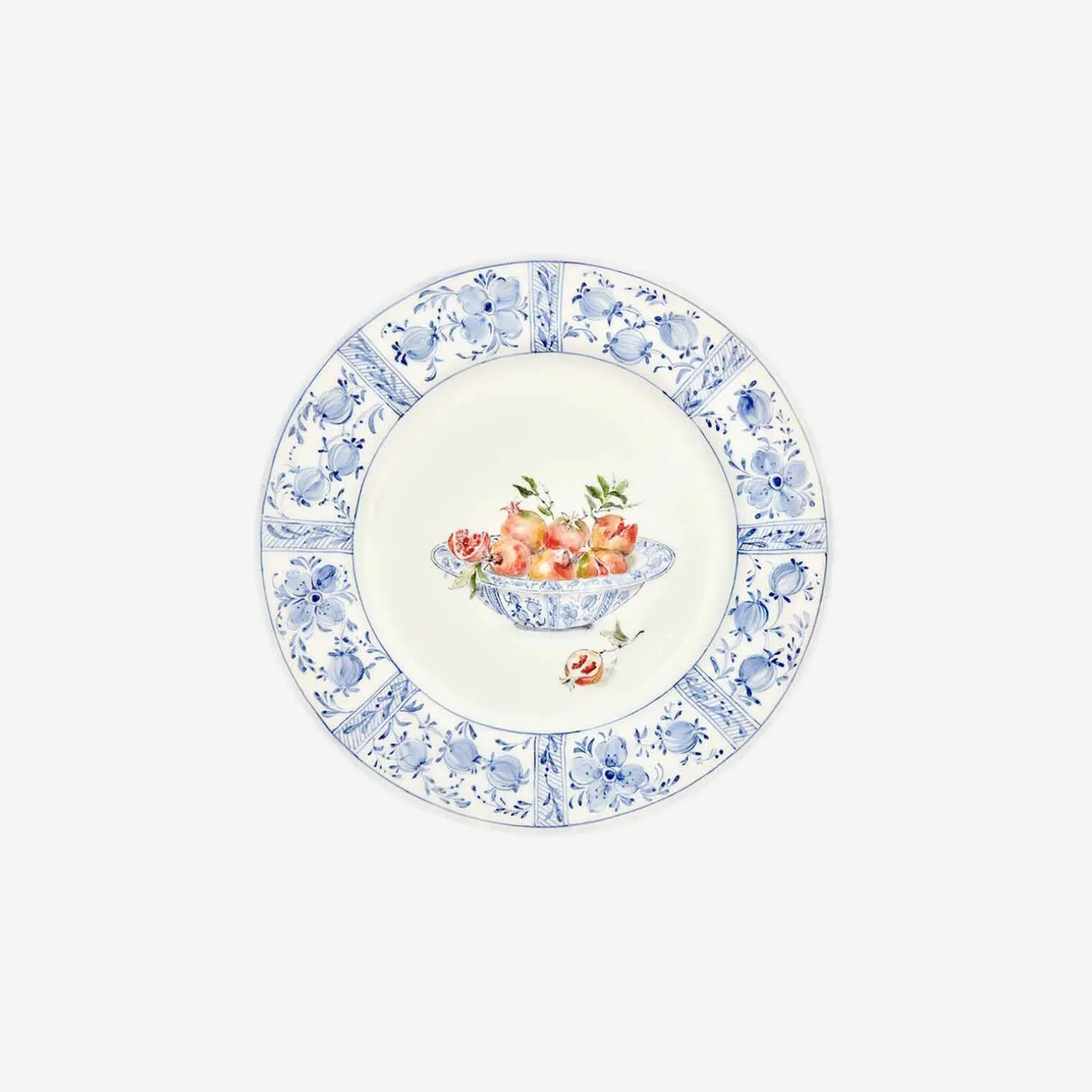basket_with_pomegranates__3.webp Basket with Pomegranates Dinner Plates - Set of 4