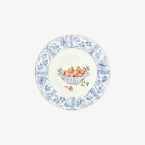 Basket with Pomegranates Dinner Plates - Set of 4