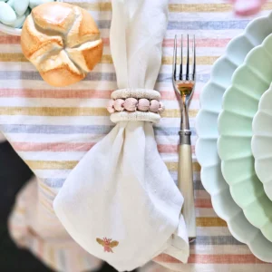 Berry Napkin Ring Blush -  Set of 4