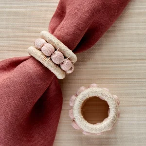 Berry Napkin Ring Blush - Set of 4