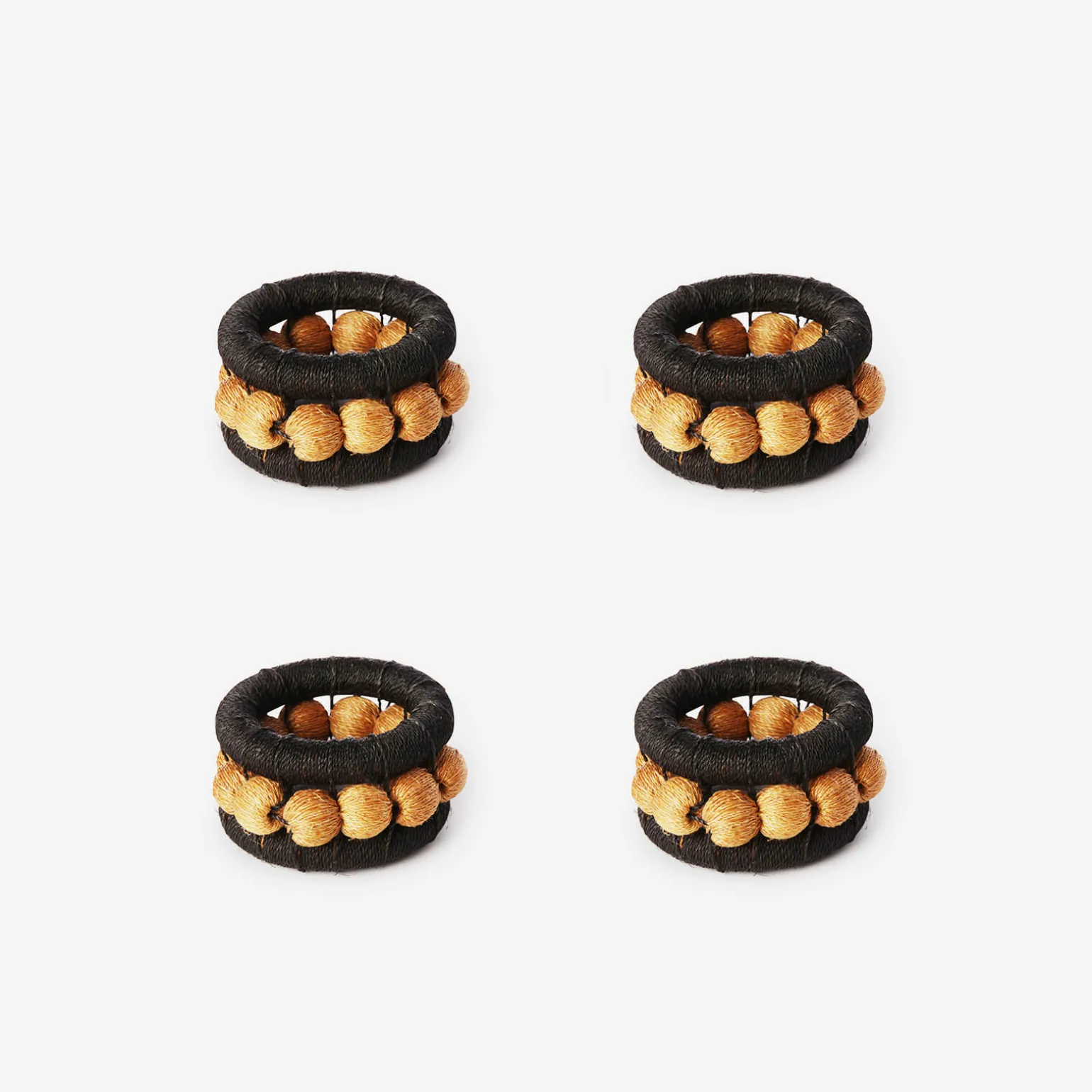 berry_napkin_ring_ochre___0.webp Berry Napkin Ring Ochre - Set of 4