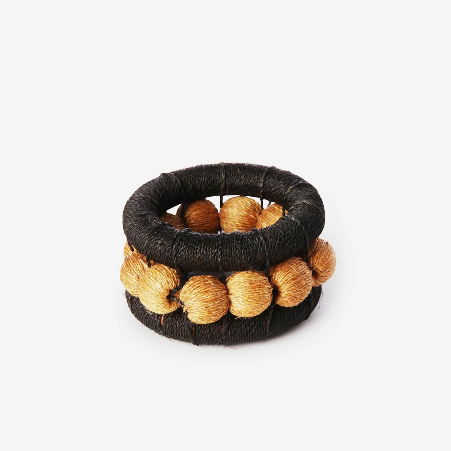 berry_napkin_ring_ochre___3.webp Berry Napkin Ring Ochre - Set of 4