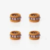 Berry Napkin Ring Smoke - Set of 4