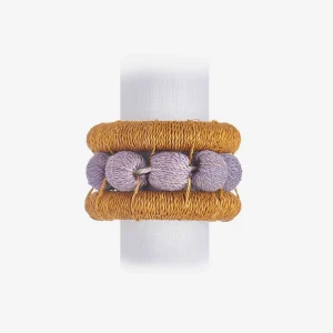 Berry Napkin Ring Smoke - Set of 4