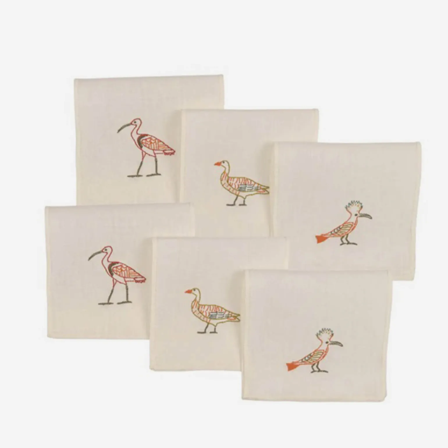 birdlife_cocktail_napkin__0.webp Birdlife Cocktail Napkin - Set of 6