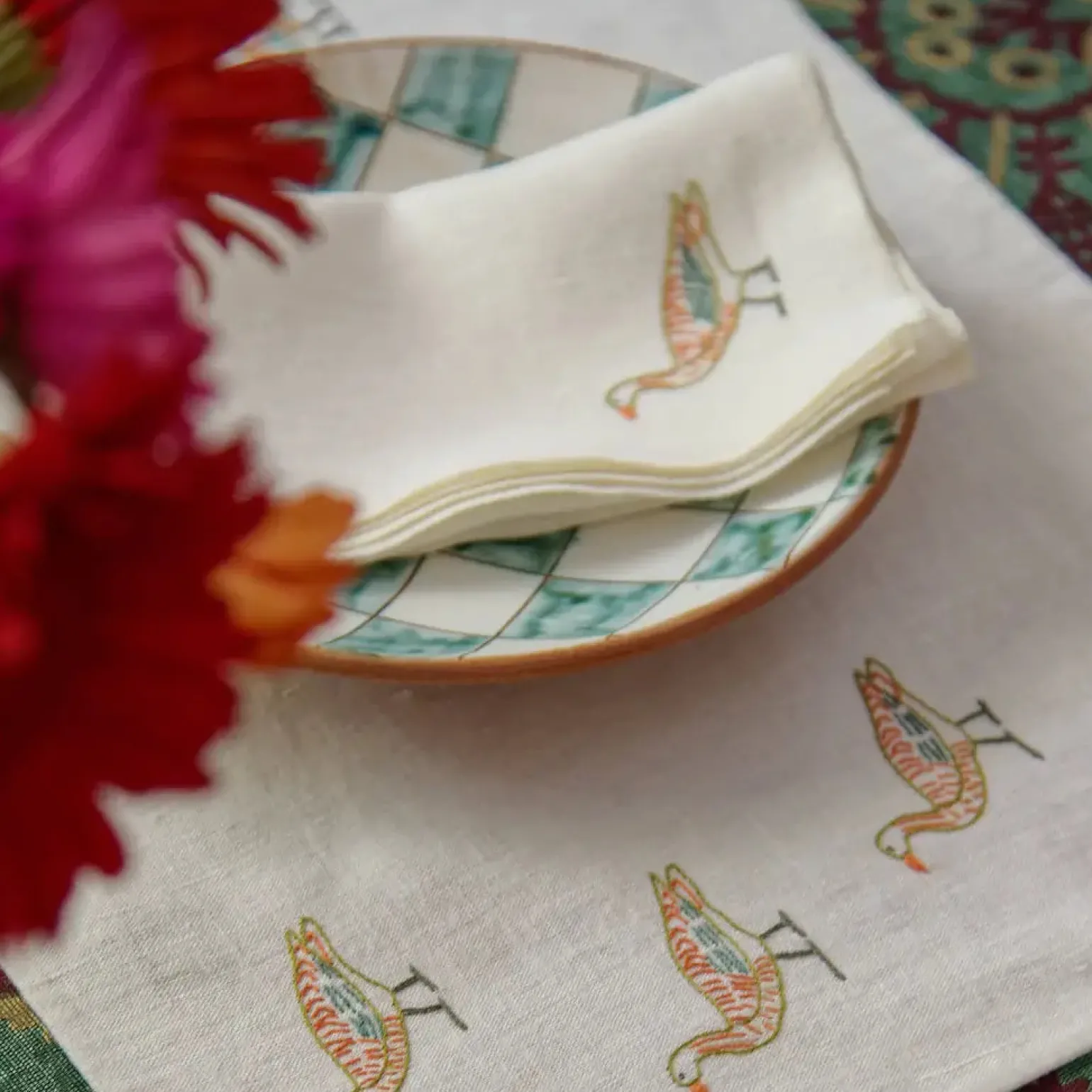 birdlife_cocktail_napkin__1.webp Birdlife Cocktail Napkin - Set of 6