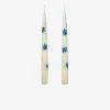 Blue Bird Hand-Painted Candle - Set of 2
