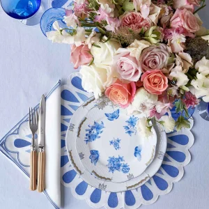 Blue Drops Dinner Napkin - Set of 4