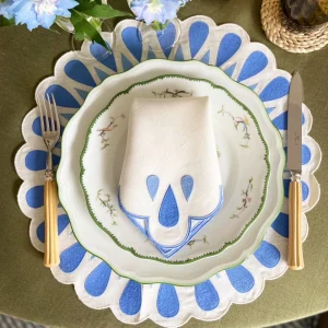 Blue Drops Dinner Napkin - Set of 4