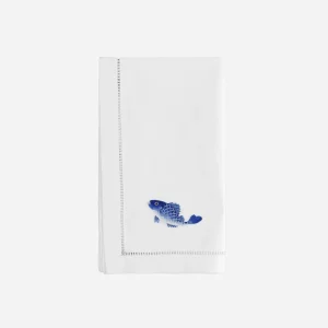 Blue Fish Dinner Napkin