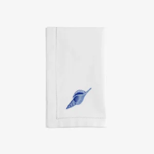 Blue Sea Shell Dinner Napkin