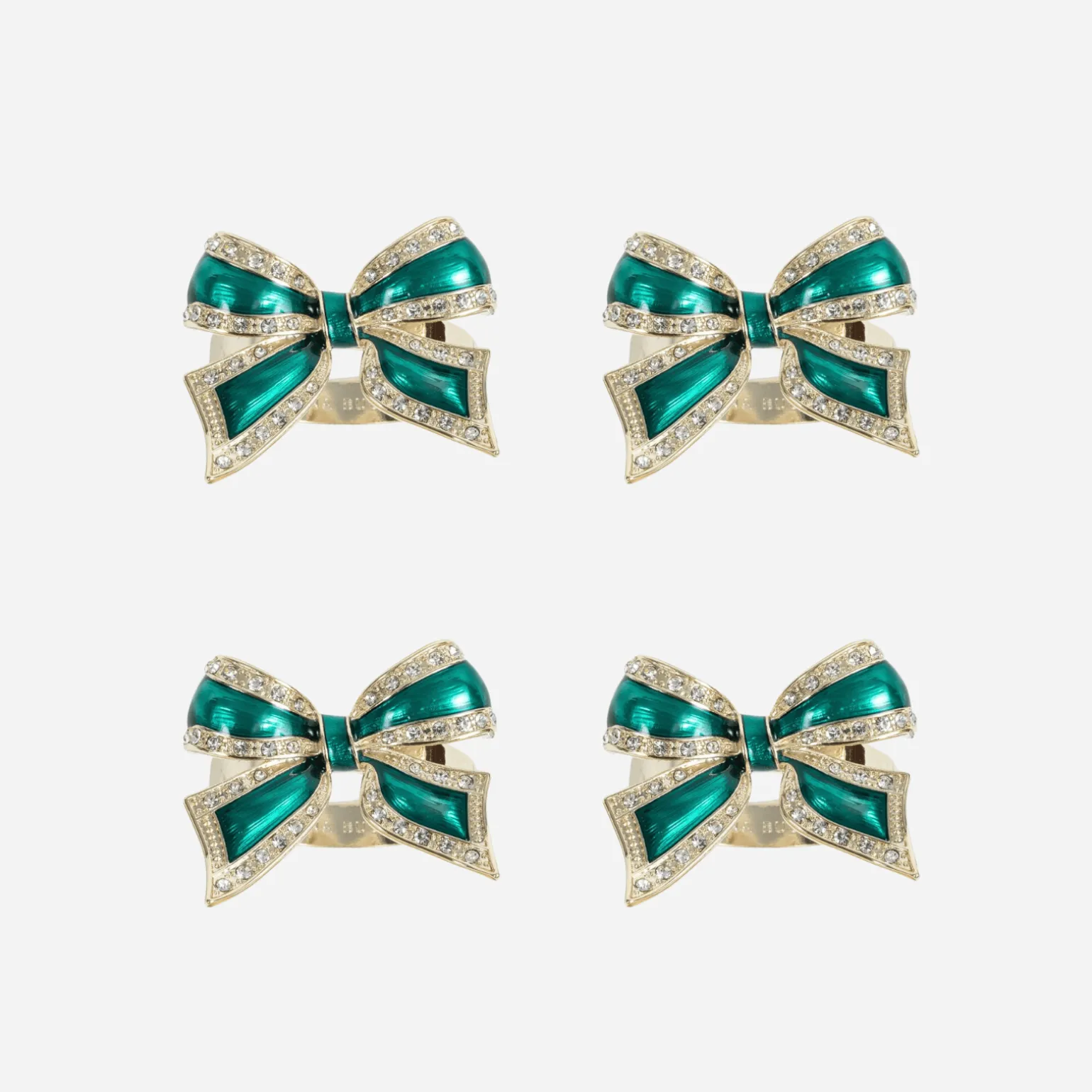 bow_napkin_ring_emerald___3.webp Bow Napkin Ring Emerald - Set of 4