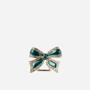 Bow Place Card Holder Emerald - Set of 4
