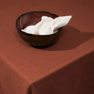 Brick Linen Sateen Tablecloth