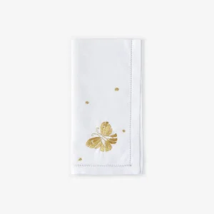 Butterfly Hand-embroidered Dinner Napkin
