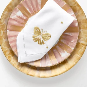 Butterfly Hand-embroidered Dinner Napkin