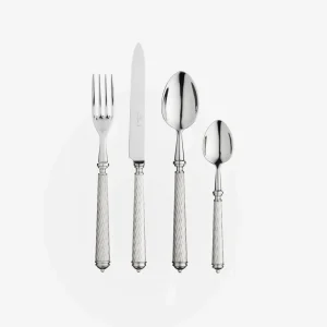 Cable 4-Piece Silver Plated Cutlery Set