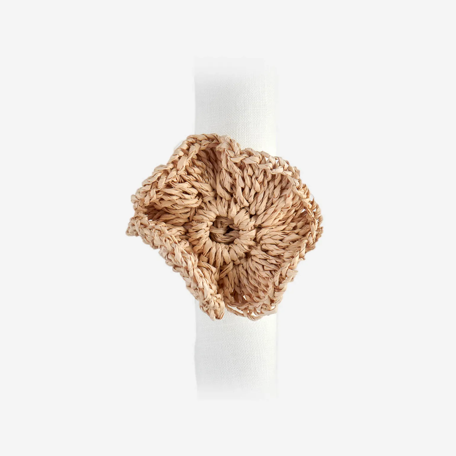 californian_poppy_napkin__0-2.webp Californian Poppy Napkin Ring- Set of Four - Sand