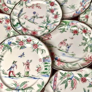 Chinoiserie Soup Plates - Set of 12