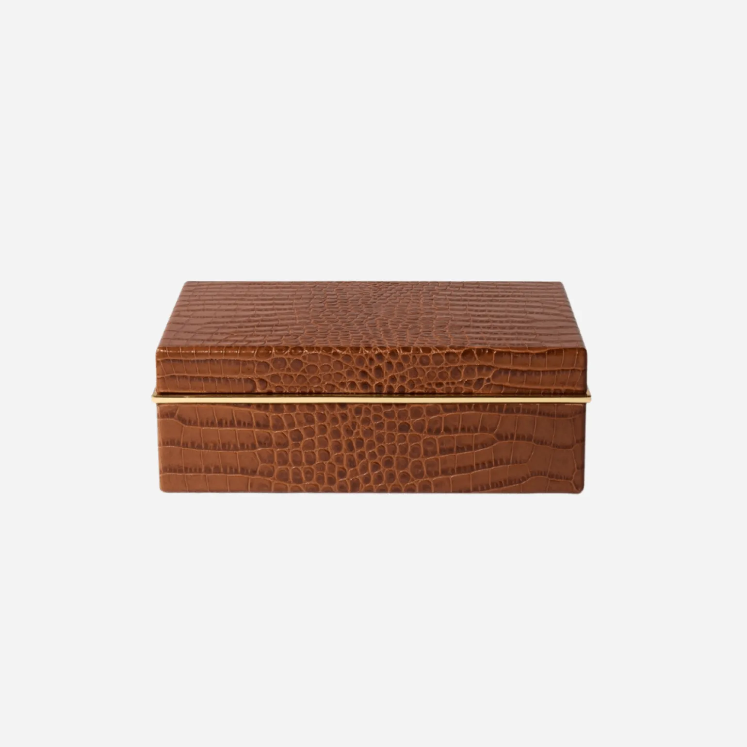 classic_croc_leather_box__0.webp Classic Croc Leather Box Small - Chestnut