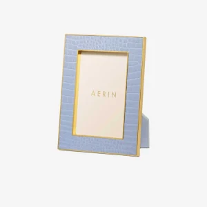 Classic Croc Leather Frame - Blue