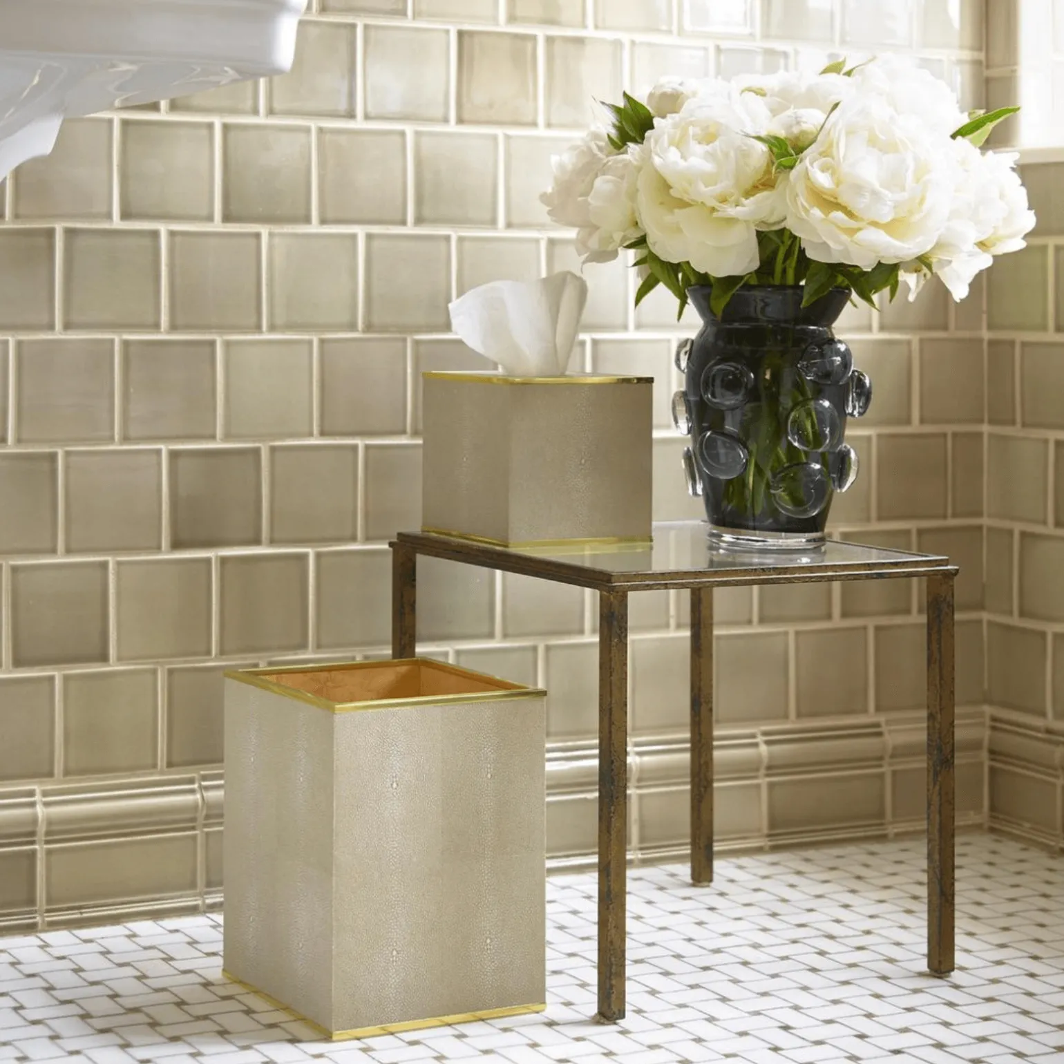 classic_shagreen_waste_ba_1.webp Classic Shagreen Waste Basket - Dove