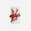 Coral Gold Napkin Ring - Set of 4