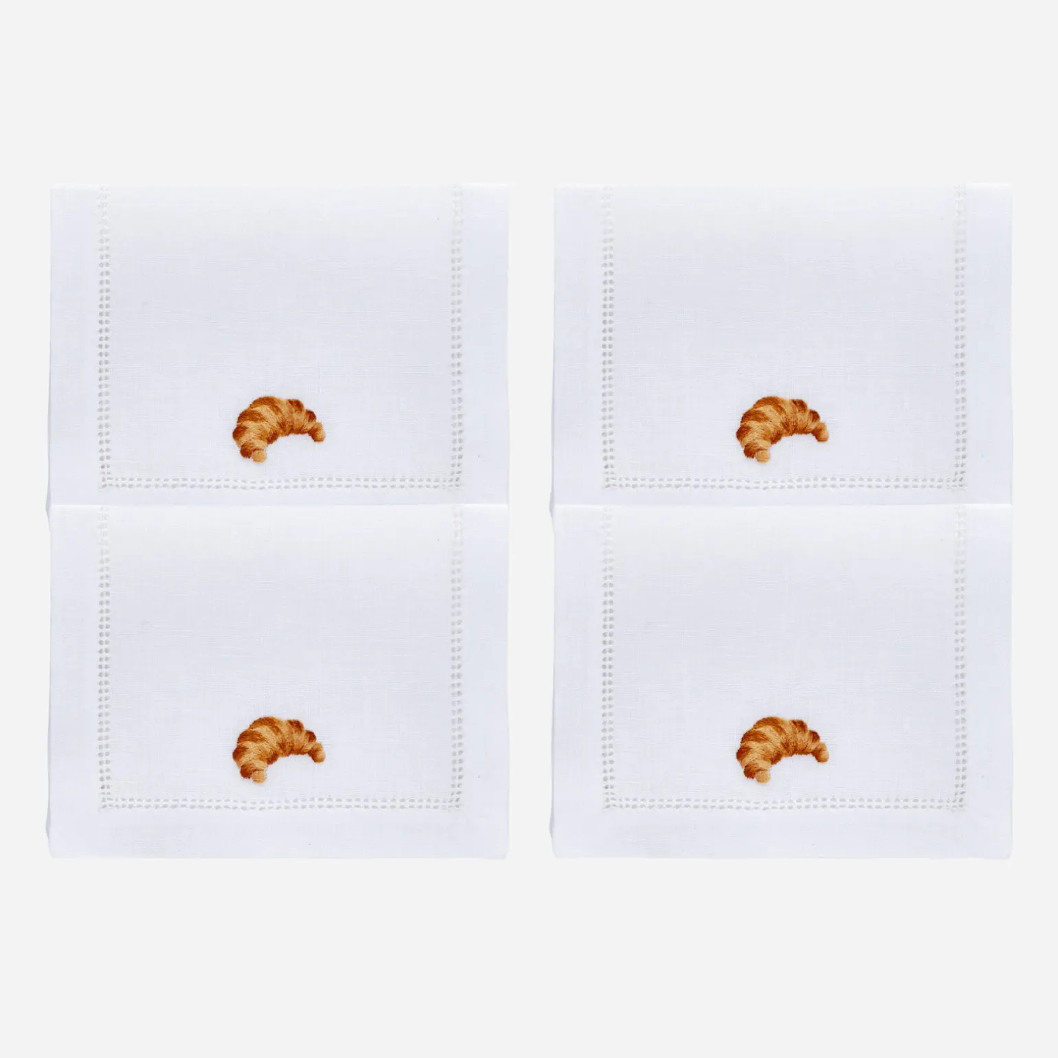 croissant_cocktail_napkin_0.webp Croissant Cocktail Napkin - Set of 4
