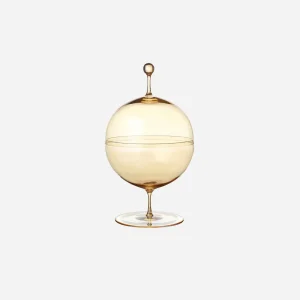 Crystal Candy Dish Gold - Large