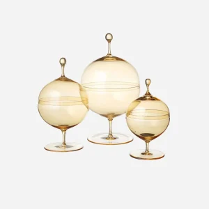 Crystal Candy Dish Gold - Small