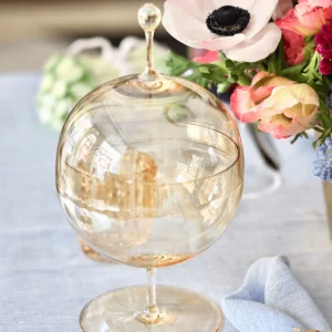 Crystal Candy Dish Gold - Small