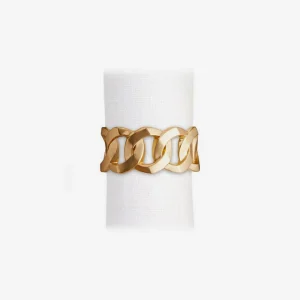 Cuban Link Napkin Ring - Set of 4