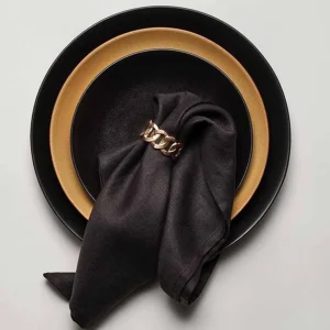 Cuban Link Napkin Ring - Set of 4