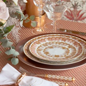 Dahlia Dessert Plate Rose