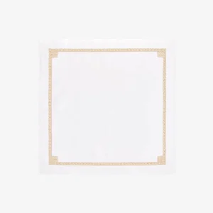 Daisy Chain Hemstitch Gold Napkin