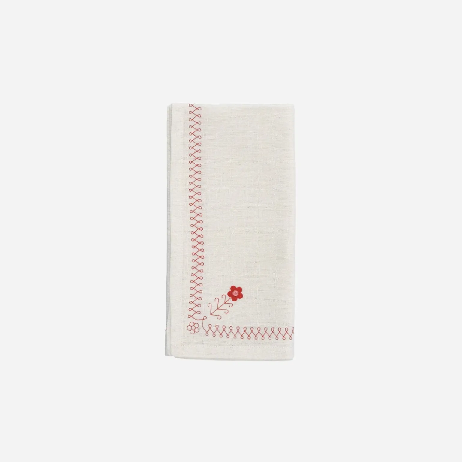 daisy_napkin_red_0.webp Daisy Napkin Red