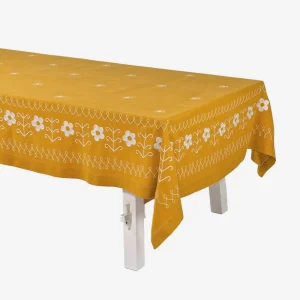 Daisy Tablecloth Ecru