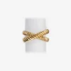 Deco Twist Gold Napkin Ring - Set of 4